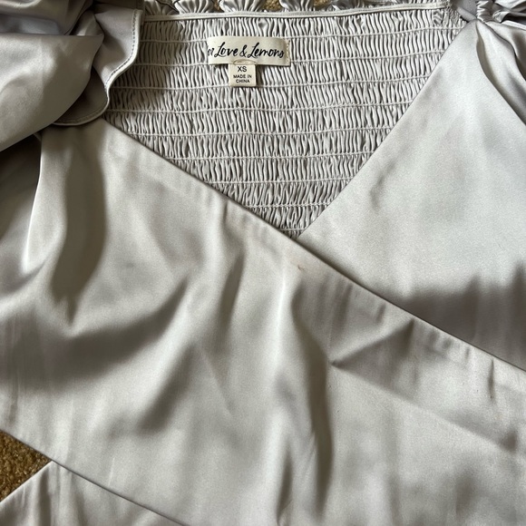 For Love & Lemons Argent Wrap Top XS - Picture 3 of 4